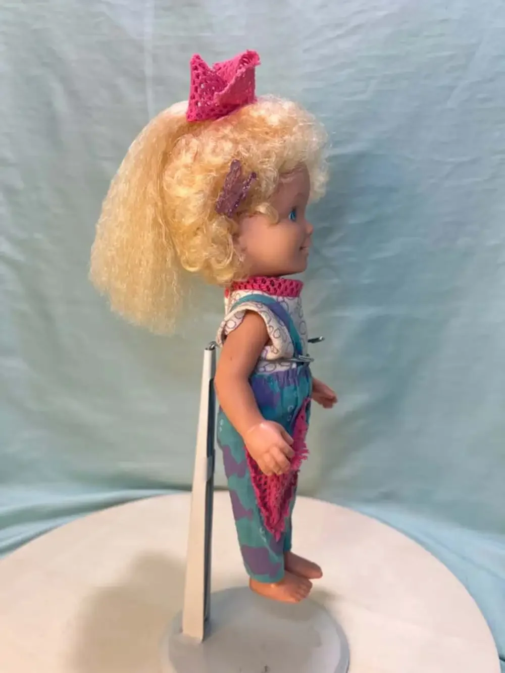 Vintage 1987 Playskool Dolly Surprise Holly Doll-Hair Grows-Works